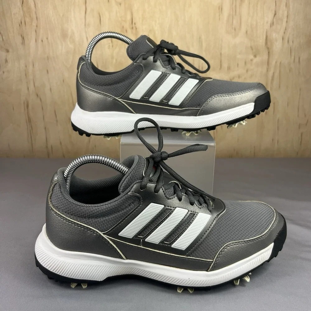 Adidas Tech Response 2.0 Golf Shoes Men's Size 8 Gray Silver EE9123